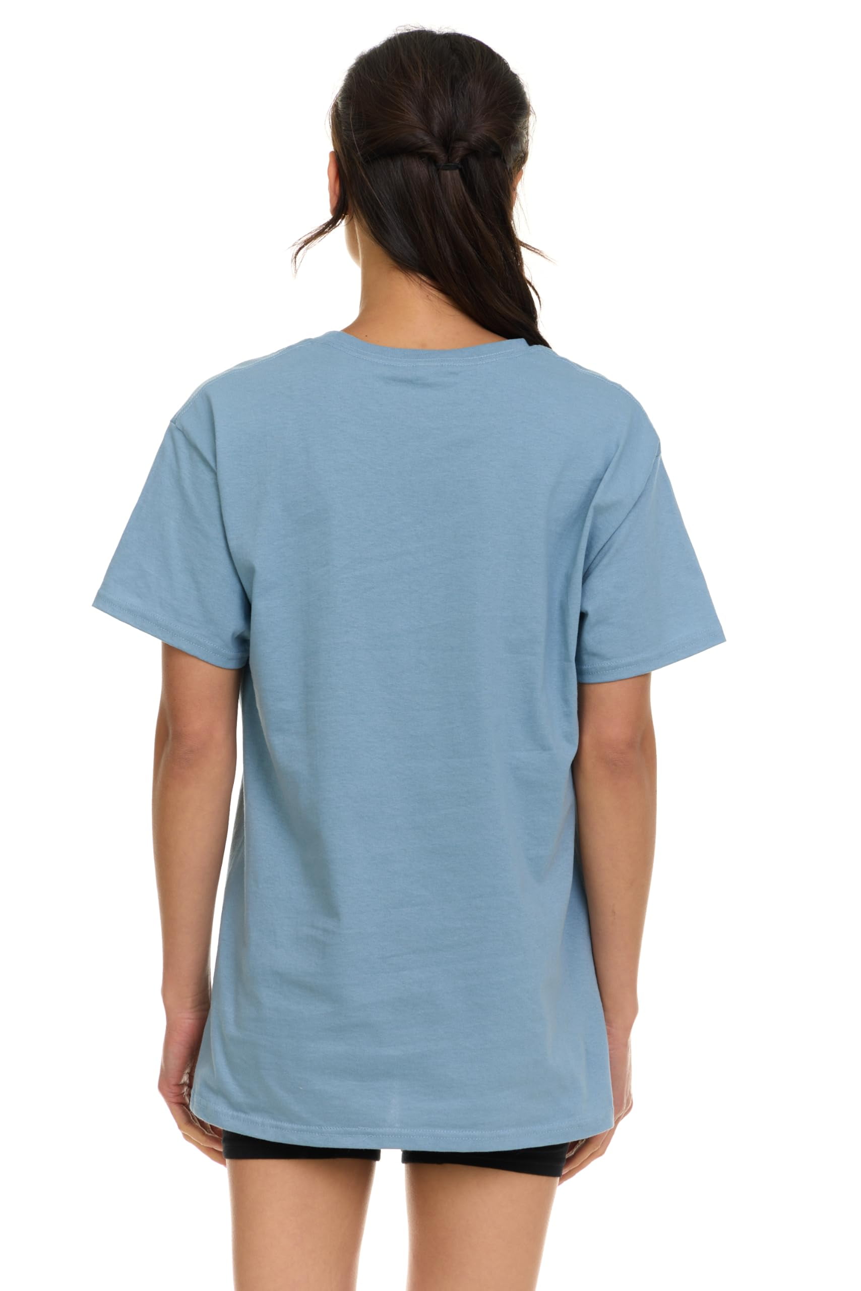 BILLIONHATS 24 Pack Womens Oversized Cotton T-Shirts, Crew Neck Short Sleeve Baggy Loose Tops Oversize Tees Color Assorted, Size Large