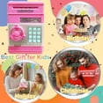 thumbnail image 5 of UN Piggy Bank Electronic Mini ATM for Kids Baby Toy, Safe Coin Banks Money Saving Box Password Code Lock for Children,Boys Girls Best Gift(Deep Pink), 5 of 11