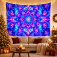 thumbnail image 3 of Psychedelic Mandala in a Cosmic Star Field, Mystical Boho for Bohemian Decor Lovers, Bohemian Wall Art, Halloween Gift Tapestry Wall Hanging for Bedroom, Living Room and Dorm, 3 of 7