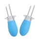 thumbnail image 3 of Soporte para maíz BLESIY 2 piezas de Selecciones de maíz Tenedores de frutas Brochetas de acero inoxidable Azul, 3 of 8