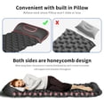 thumbnail image 3 of Sleeping Pad with Pillow Ultralight, 77”*23.6”*2.4” Inflatable Sleeping Mat for Camping, Gray, 3 of 7