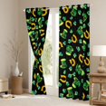thumbnail image 3 of Manfei Retro Horseshoe Curtains Pack of 2 (42x84 Each),St.Patrick Day Curtains Blackout,Four Leaf Clover Bedroom Curtains For Boys Teens,Super Cozy Room Decor, 3 of 6