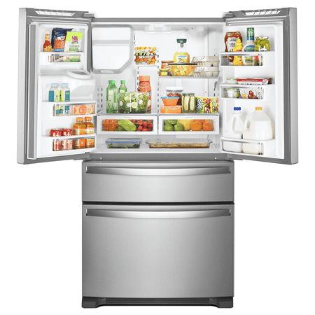 Whirlpool - 24.5 Cu. Ft. 4-Door French Door Refrigerator - Stainless Steel