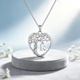 thumbnail image 6 of Heshpaws Heart Tree of Life Necklace Custom Initial Letter Pendant Jewelry for Women, Gift for Mom Daughter Wife, 6 of 6