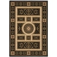 thumbnail image 2 of 7â€™ x 9â€™ Black and Beige Traditional Geometric Area Rug, 2 of 5