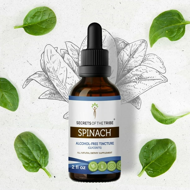 Spinach Tincture AlcoholFREE Extract, Organic Spinacia oleracea Cardiovascular Health 2 oz