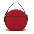 thumbnail image 6 of MKF Collection Mallory Women's Circle Crossbody Bag, Vegan Leather Round Bag Satchel Purse Handbag by Mia K. - Red, 6 of 10