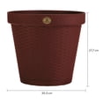 thumbnail image 2 of Kit 3 Macetas Rattan Del 30, Plato Anti Escurrimiento (Chedron), 2 of 3