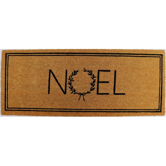 Tapis d’entrée en fibre de coco de Noel Fraiche 18x57po