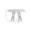 thumbnail image 6 of Magnussen Home Heron Cove Chalk White And Dovetail Grey 52" Round Dining Table, 6 of 9