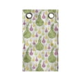 thumbnail image 1 of Fruit Hanging Pocket Organizer, Zentangle Patterned Pears and Silhouettes Pop Kitchen, Printed Polyester Storage Bag with Pockets, 9" x 16", Pastel Yellow Pale Green, 1 of 2