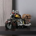 thumbnail image 5 of HengDidi Vintage Style Metal Motorcycle Model Decor - Exquisite Handcrafted Desktop Sculpture for Bedroom or Office Decoration - Antique Finish Collectible Figurine in Brown, 5 of 7