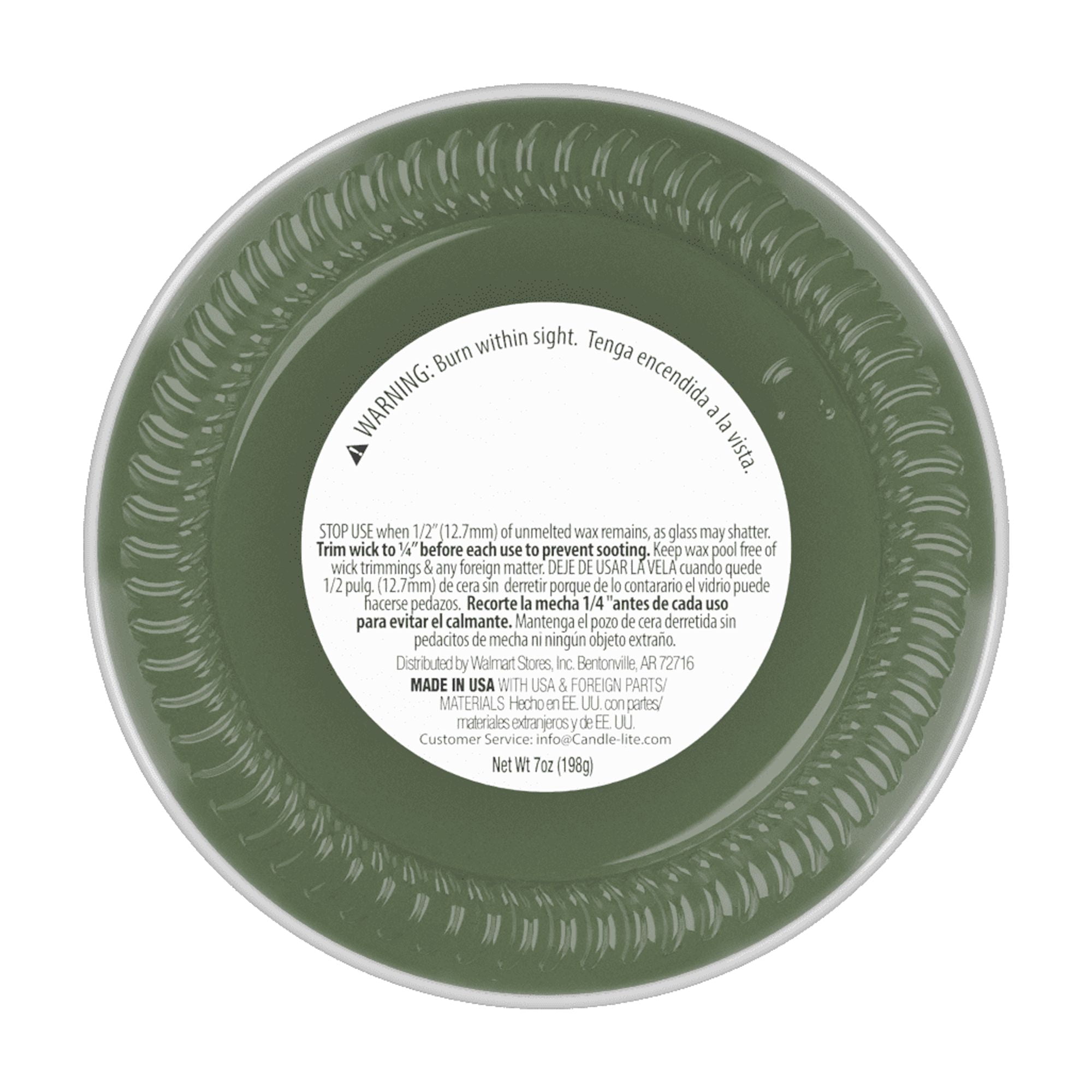 Mainstays Single-Wick Twist Glass Jar Scented Candle, Alpine Forest, 7oz.
