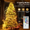 thumbnail image 6 of Halloween String Lights Battery Operated, 33Ft 100 LED 150+ Scene Modes String Lights with Remote Timer for Patio Garden Party Decor - Color Changing & 2700K Warm White, 6 of 9