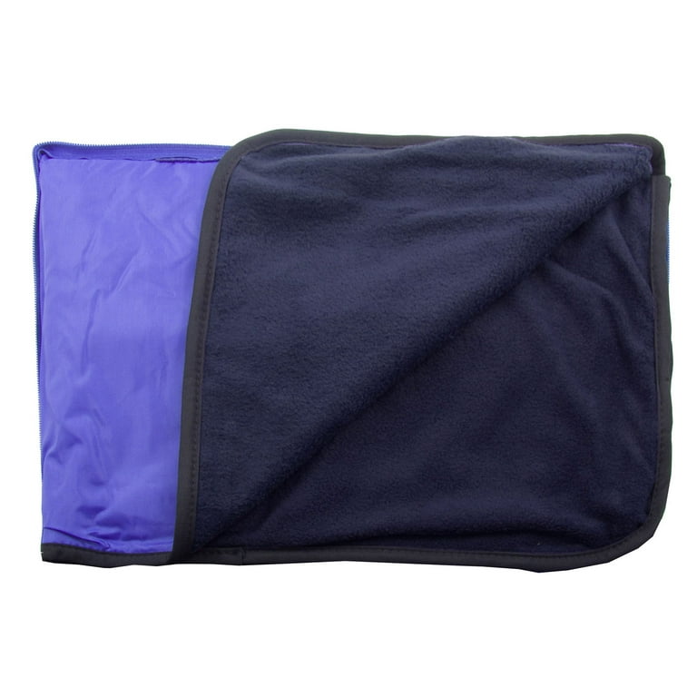 Outdoor Water Resistant Nylon Fleece Picnic Rug Blanket Mat Royal Navy