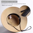 thumbnail image 3 of Women Foldable Wide Brim Beach Sun Hat UV Protection Lightweight Outdoor Travel Summer Hat, 3 of 5