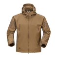 thumbnail image 1 of 2023 Mens Tactical Jacket Hiking Shark Skin Soft Shell Clothes Windbreaker Flight Pilot Hood Military Fleece Field Jacket Pants, 1 of 5