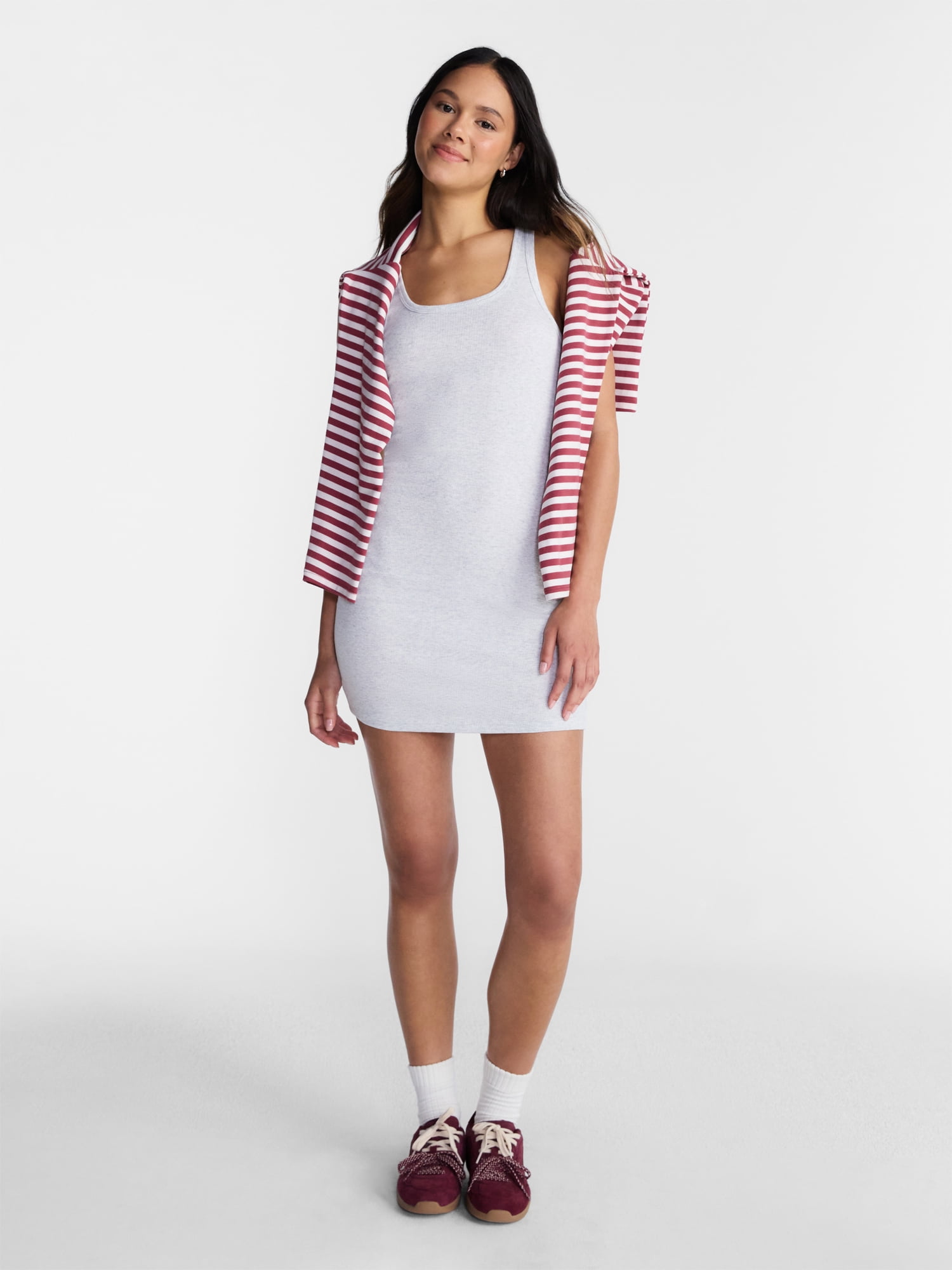 No Boundaries Ribbed Tank Mini Dress, Women’s XXS-XXL