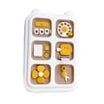 thumbnail image 4 of Tablero sensorial de actividades Tablero sensorial portátil Multifuncional Juego de rompecabezas Toy de aprendizaje educativo para niños 1 2 3 4 años amarillo, 4 of 8