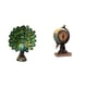 thumbnail image 1 of Elegante Estatua De Globo De Pavo Real, Escultura De Animal, Adorno De Mesa Moderno, Reloj De Escritorio Coleccionable, Artesanía Artística Para Dormitorio, Oficina, Sala De Estar, Estante, 1 of 8
