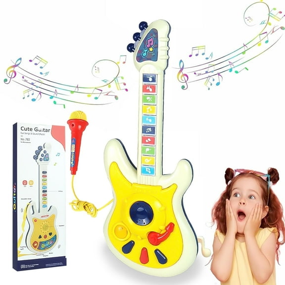 Kids Guitar Toys for 2-4 Years, Toys for Toddler Boy Girl Aged 2 3 4 Year Old Birthday Gifts
