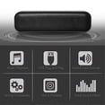 thumbnail image 5 of USB Powered Soundbar Desktop Speaker Wired Computer Sound Box for TV Desktop Laptop with 2 Subwoofers Music Player, 5 of 5