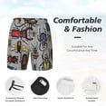 thumbnail image 3 of Fotbe Bright Insects Traje de Baño para Hombre – Shorts de Natación de Secado Rápido con Forro y Bolsillos-3X-Large, 3 of 6