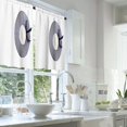 thumbnail image 2 of LALILO Kitchen Curtains and Valances Set of 3 36" Sun White Window Treatment Tiers for Window Decor, 2 of 5
