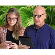 In Style Eyes Modern Oval Clear Frame Readers Tortoise +3.50