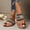 Black, variant on Slide Slippers for Women Boho Style Slide Sandals Fashion Flat Sandals Beach Spring/Summer Trendy Comfortable Slippers