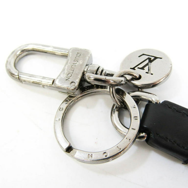 Pre Owned Louis Vuitton Monogram Eclipse MONOGRAM ECLIPSE DRAGONNE BAG CHARM KEY HOLDER M61950 Keyring Black Good Walmart