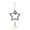 Gray, variant on Wadada Christmas Farmhouse Star Ornaments, Plush Cutout 9.8'' Star Hanging Ornament, Retro Vintage Style Christmas Decoration Pendant with Rope for Christmas Tree Home Decor (Pink)