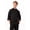 Black, variant on Men's Morocco Chef Coat, Three-Quarter Sleeve Chef Jacket with Pockets, Large, White