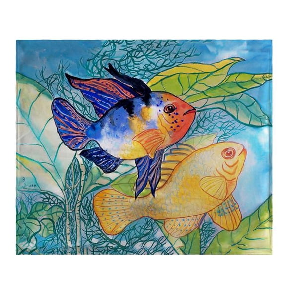 Couverture en Polaire Betsys Two Fish 50 x 60 Po