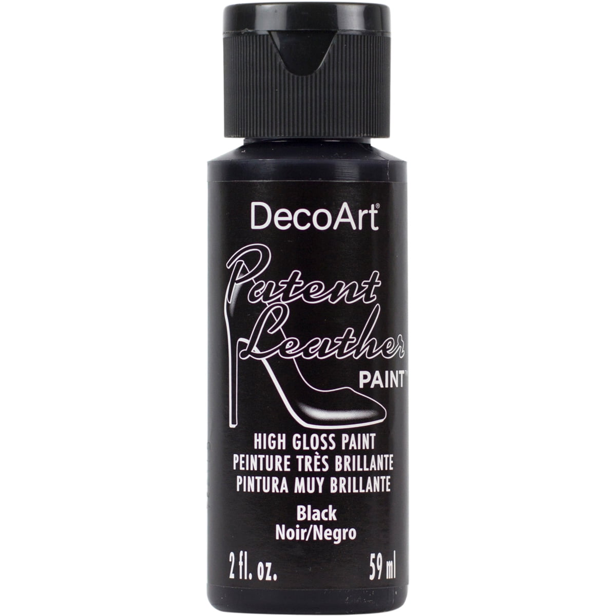 Patent Leather Paint 2oz-Black - Walmart.com