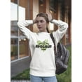 thumbnail image 2 of Avocado Love Sketch Sweatshirt Women -Image by Shutterstock, Female 3X-Large, 2 of 4