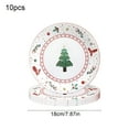 thumbnail image 2 of ACDANC Shatterproof Christmas Tree Dinner Plates Disposable Party Tableware Pack of Ten for Holiday Gatherings and Festive Celebrations Ideal for Indoor Or Outdoor Parties Christmas Dinner Plates, 2 of 7
