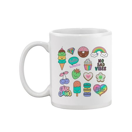 

Cute Dessert Patches Mug Unisex s -Image by Shutterstock