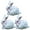 style2, variant on ICERUN 3Pcs Garden Statues,Resin Mini White Rabbit Scratching Mouth Sculpture Yard Decor,Fluffy Surface Detail Outdoor Decorations for Yard,Style2