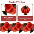 thumbnail image 4 of 8pcs Ceramic Pumpkin Knobs - Red, Vintage & Retro Cabinet & Dresser Knobs for Vanity, Closet, Cupboard & Furniture, 4 of 14