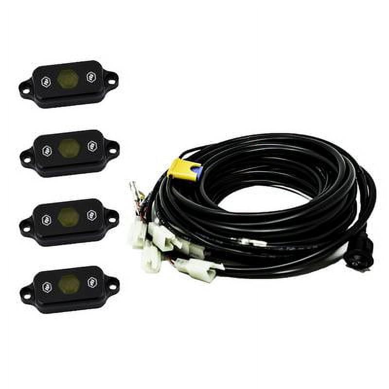 Baja Design 447056 Rock Light Kit Universal Amber Fits select: 2006-2021 FORD F150, 2007-2021 CHEVROLET SILVERADO