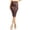 Brown, variant on Women's Solid Faux Leather Knee Length Bodycon Pencil Skirt