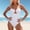 White, variant on Swimming Women Elegant Tennis Swimwear for Summer Beachwear Holiday Resort Vibe with High Waist Monokini Style Black S