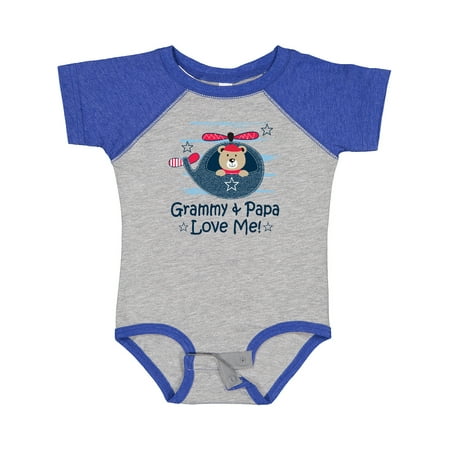 

Inktastic Grammy and Papa Love Me Gift Baby Boy Bodysuit