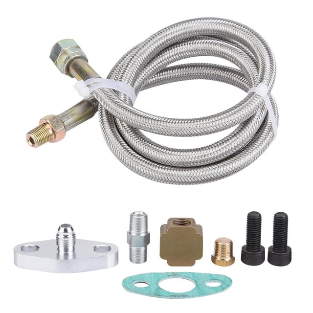 Kit De Línea De Drenaje De Retorno De Aceite Turbo De 36 Pulgadas, Kit De Línea Turbo, Resistencia A La Presión, Rendimiento De Refrigeración De Bandeja De Aceite Circulante T3