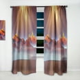 thumbnail image 2 of Designart 'Alien Landscape at Sunset' Landscape Curtain Panel, 2 of 5