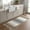 Brown, variant on Bathroom Rug 2'x 3', Grey White Woven Cotton Washable Rug with Tassels, Gray Farmhouse Modern Rustic Non Slip Front Door Mat for Entrance, Doorway, Hallway, Laundry Room