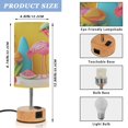 thumbnail image 2 of Touch Control Table Lamp with LED Bulb Bedside Lamp for Bedroom Living Room A Pink Flamingo, 2 of 8
