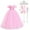 Pink with Accessories, variant on KAWELL Blue Princess Costume Girls Halloween Party Fancy Butterfly Dress with Classic Off Shoulder for Kids, Girls 7-8 Years