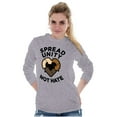 thumbnail image 4 of Spread Unity Not Hate Social Justice Long Sleeve TShirt Men Women Brisco Brands S, 4 of 6